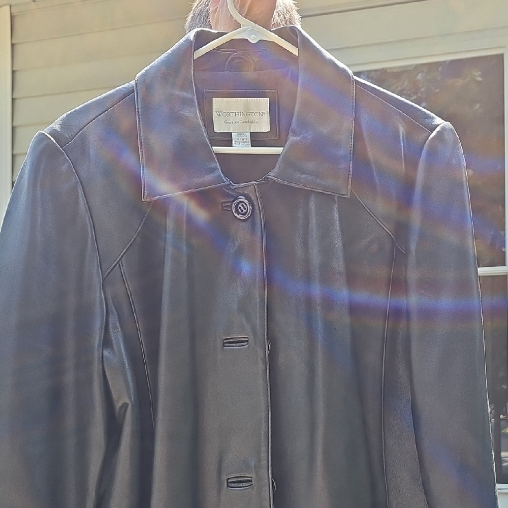 Worthington Black Leather Jacket for Women